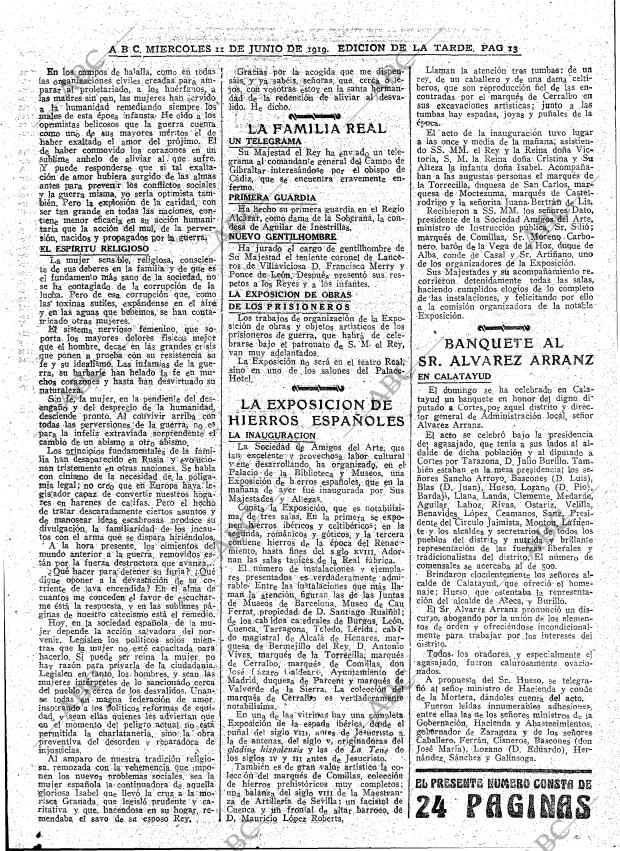 ABC MADRID 11-06-1919 página 13