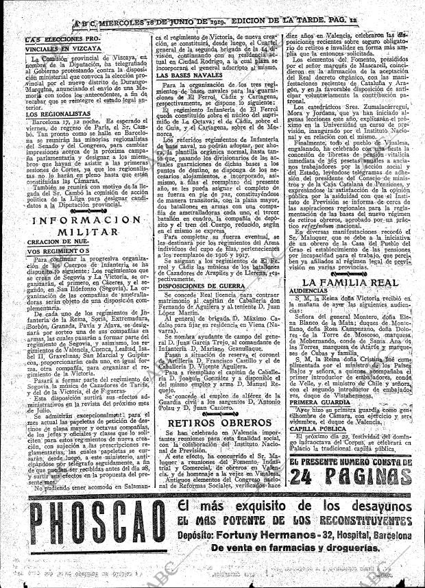 ABC MADRID 18-06-1919 página 12