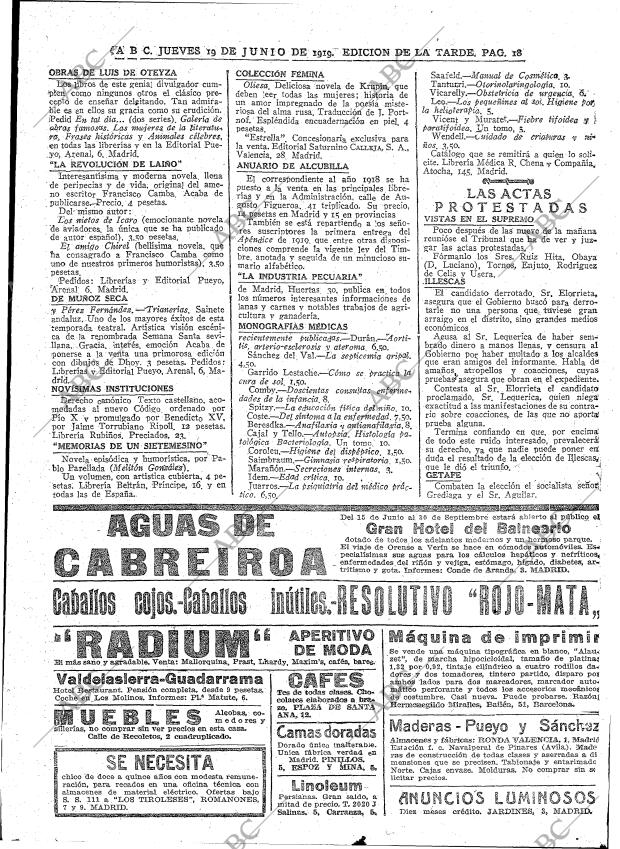 ABC MADRID 19-06-1919 página 18