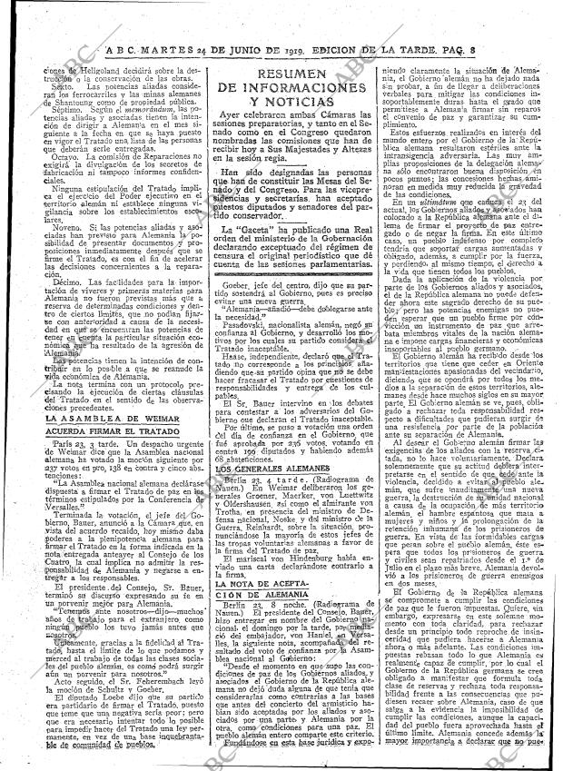 ABC MADRID 24-06-1919 página 8