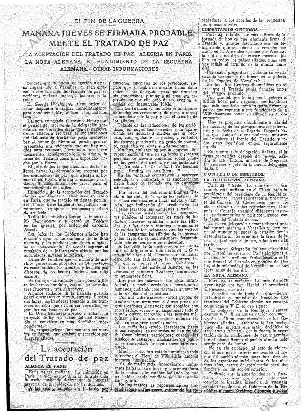 ABC MADRID 25-06-1919 página 11