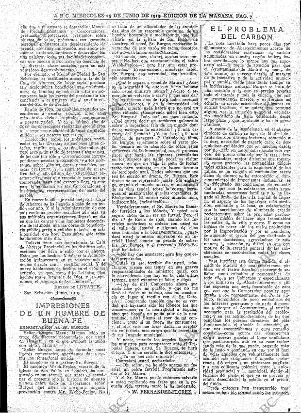 ABC MADRID 25-06-1919 página 7