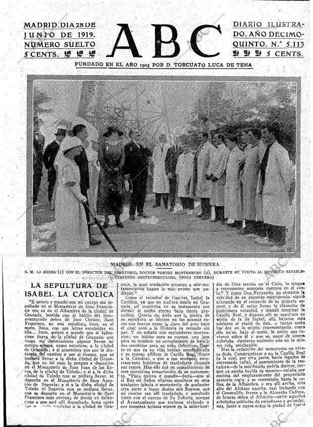 ABC MADRID 28-06-1919 página 3