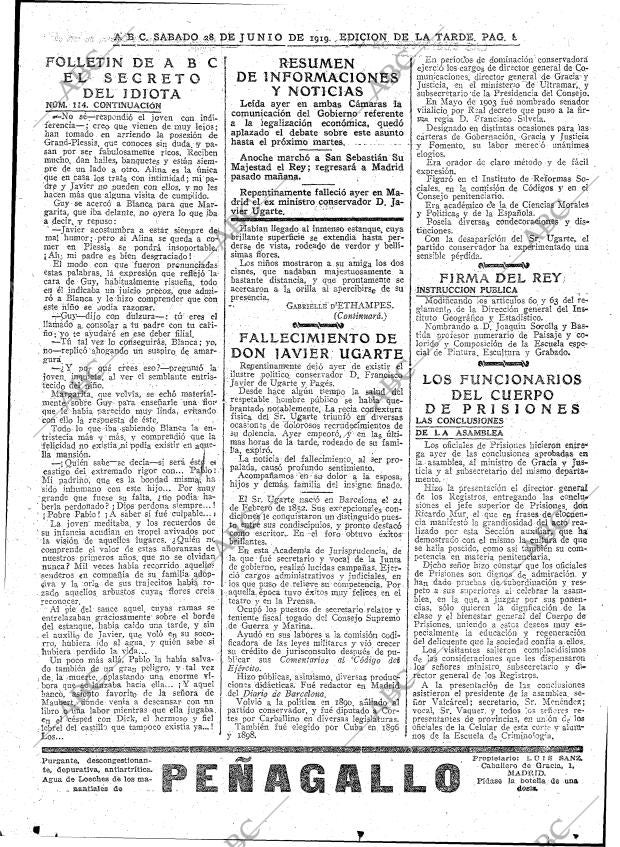 ABC MADRID 28-06-1919 página 8