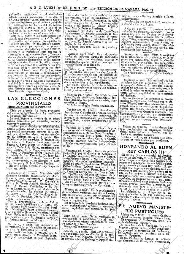 ABC MADRID 30-06-1919 página 17