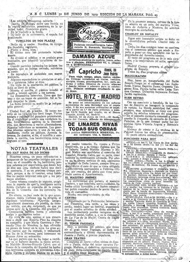 ABC MADRID 30-06-1919 página 23