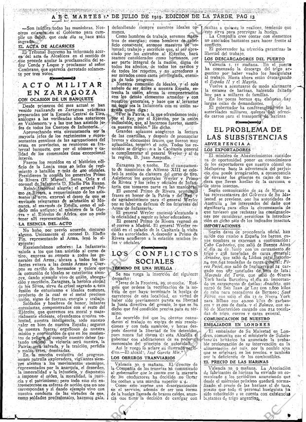 ABC MADRID 01-07-1919 página 13