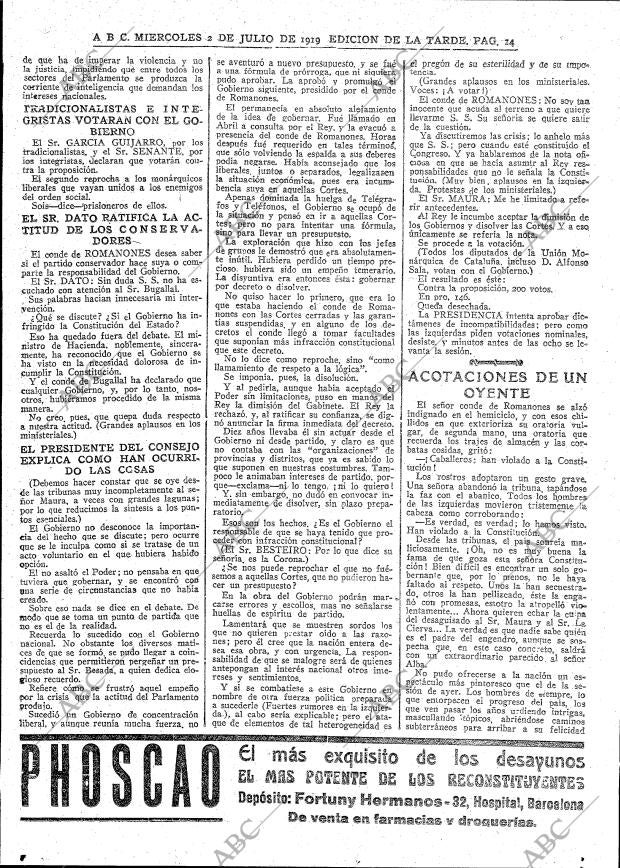 ABC MADRID 02-07-1919 página 14