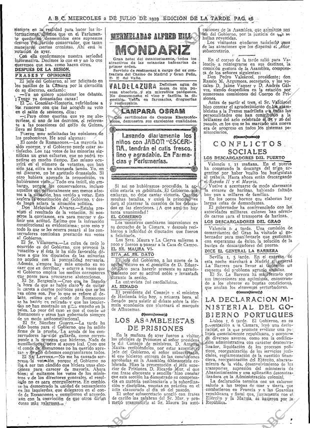 ABC MADRID 02-07-1919 página 16