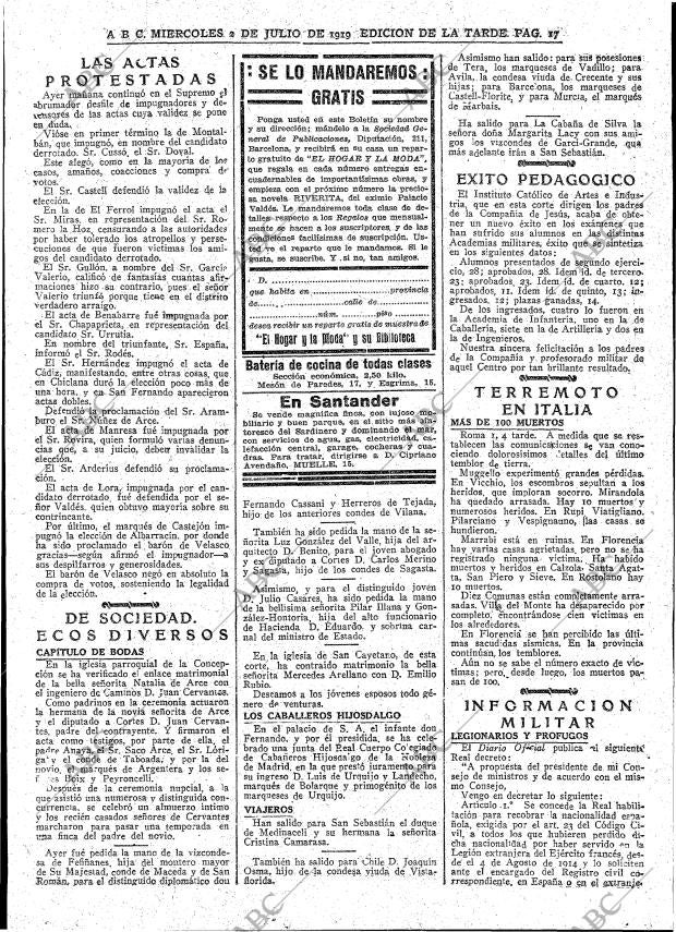 ABC MADRID 02-07-1919 página 17