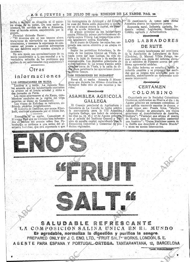 ABC MADRID 03-07-1919 página 10