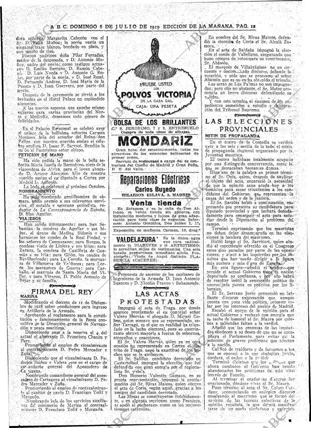 ABC MADRID 06-07-1919 página 12