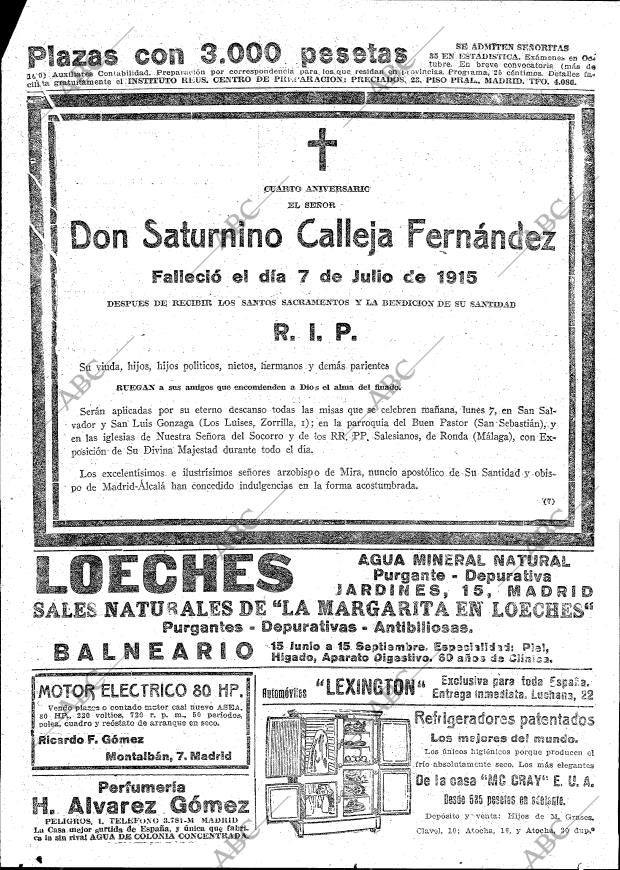 ABC MADRID 06-07-1919 página 22