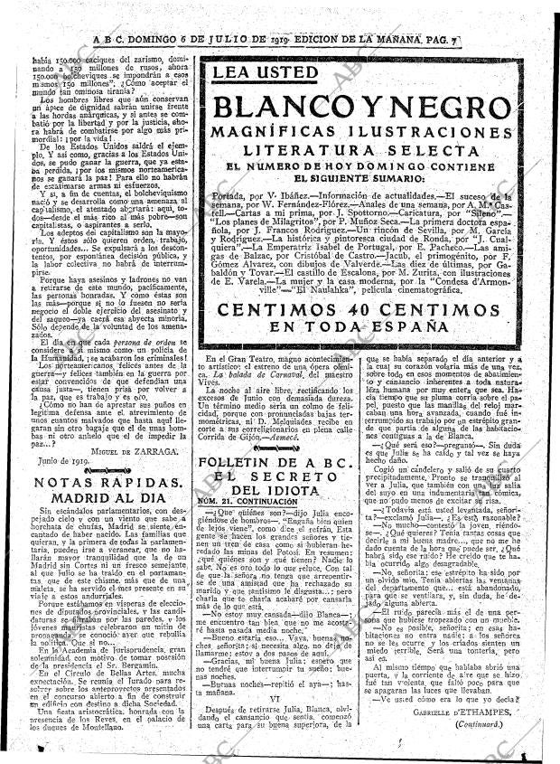 ABC MADRID 06-07-1919 página 7