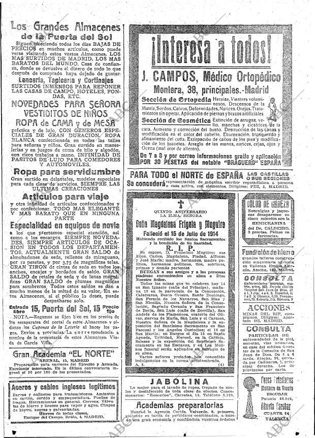 ABC MADRID 14-07-1919 página 20