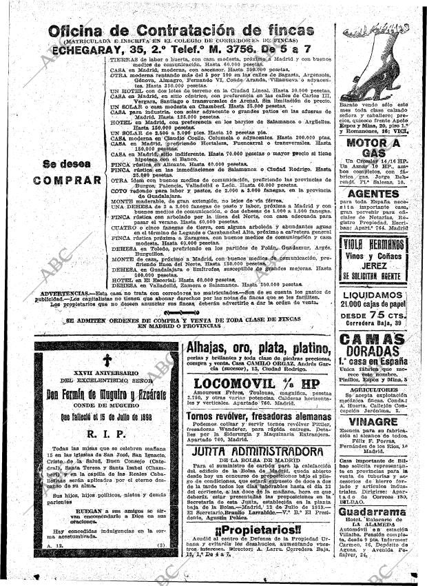 ABC MADRID 14-07-1919 página 21