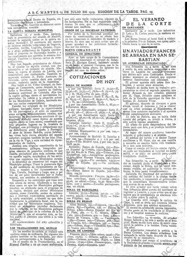 ABC MADRID 15-07-1919 página 15