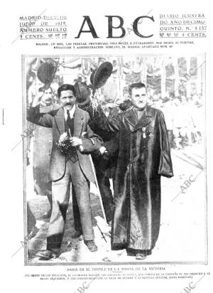 ABC MADRID 22-07-1919 página 1