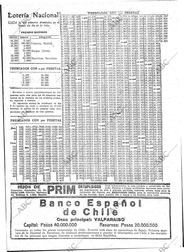 ABC MADRID 22-07-1919 página 20