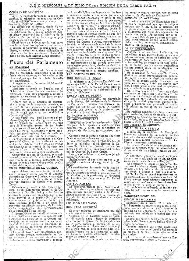 ABC MADRID 23-07-1919 página 12