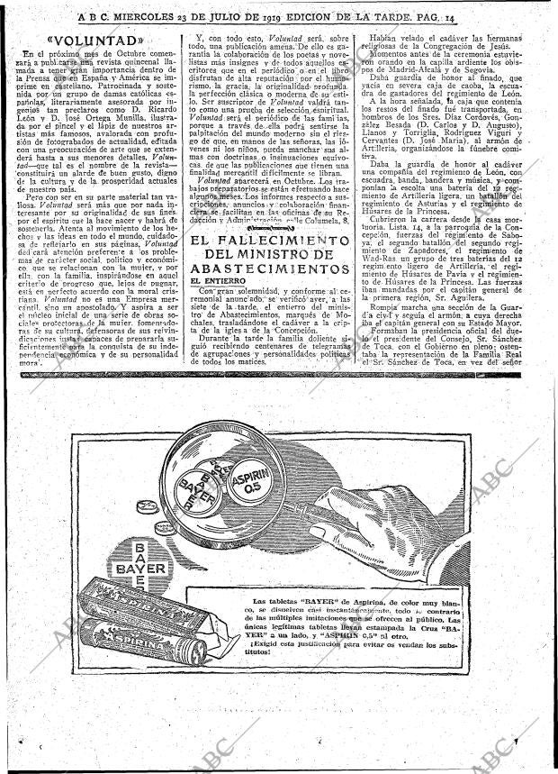 ABC MADRID 23-07-1919 página 14