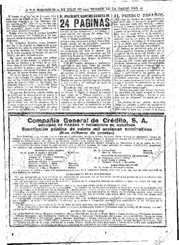 ABC MADRID 23-07-1919 página 16