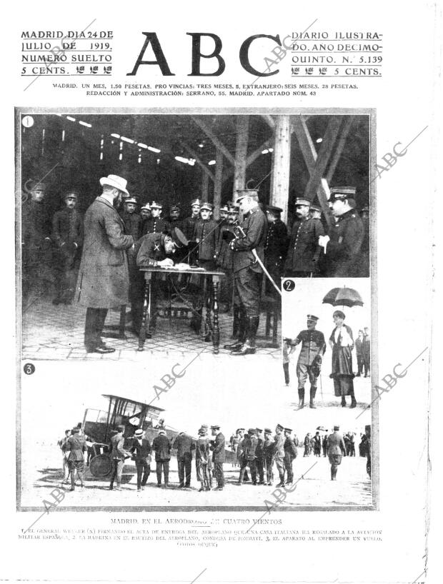 ABC MADRID 24-07-1919 página 1