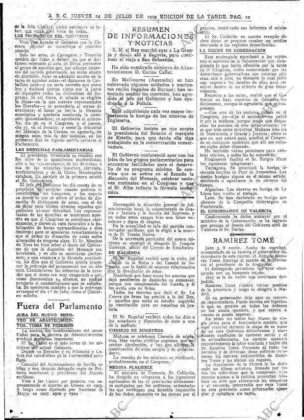 ABC MADRID 24-07-1919 página 10