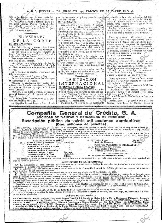ABC MADRID 24-07-1919 página 18