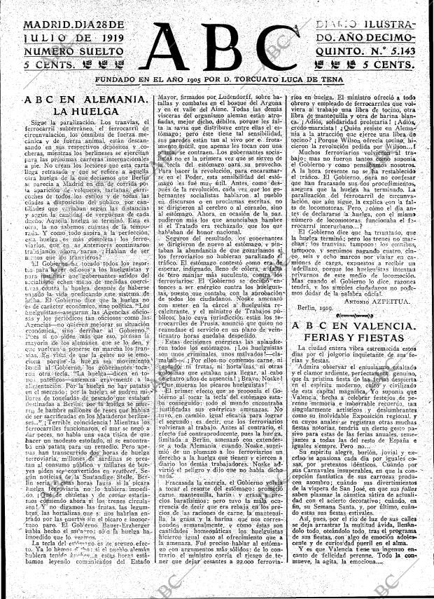 ABC MADRID 28-07-1919 página 3