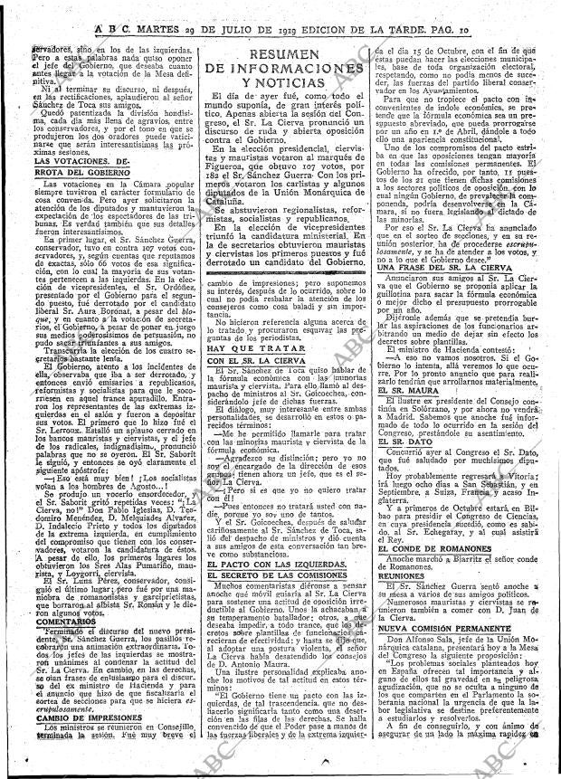 ABC MADRID 29-07-1919 página 10