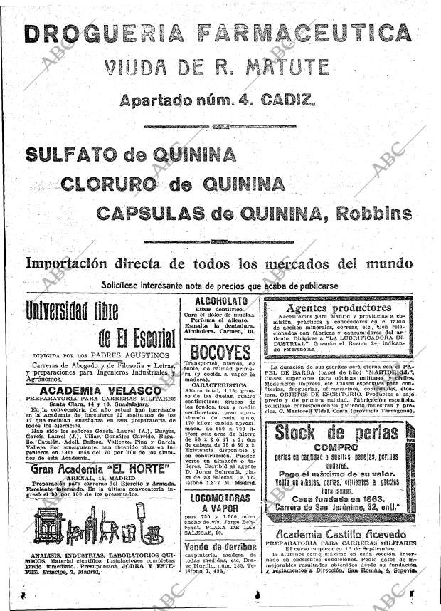 ABC MADRID 29-07-1919 página 22