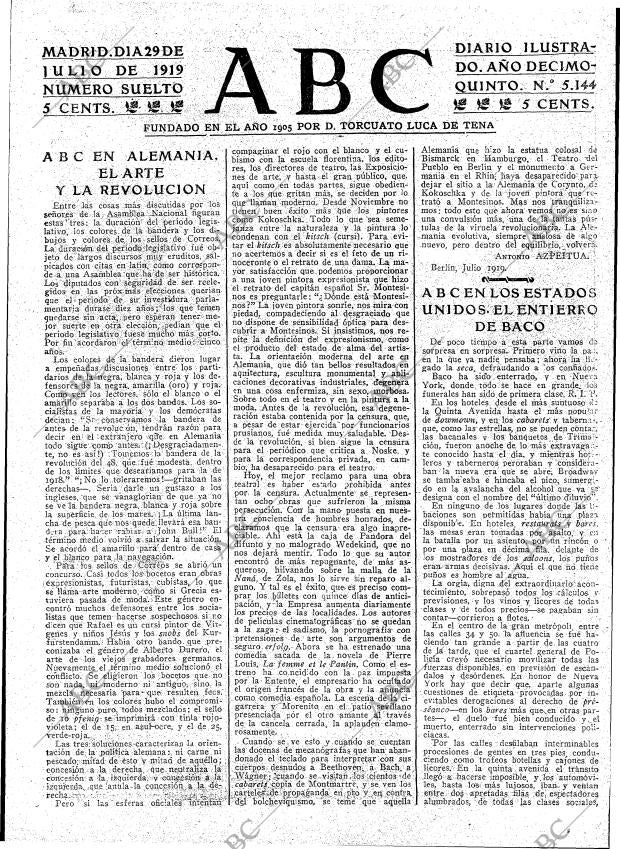 ABC MADRID 29-07-1919 página 3