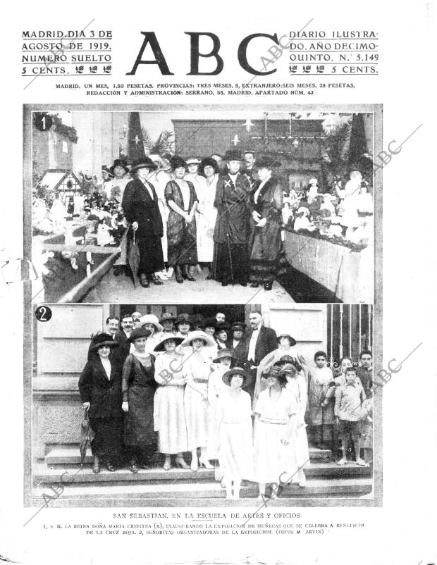 ABC MADRID 03-08-1919 página 1