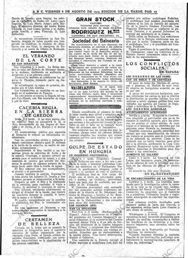 ABC MADRID 08-08-1919 página 17