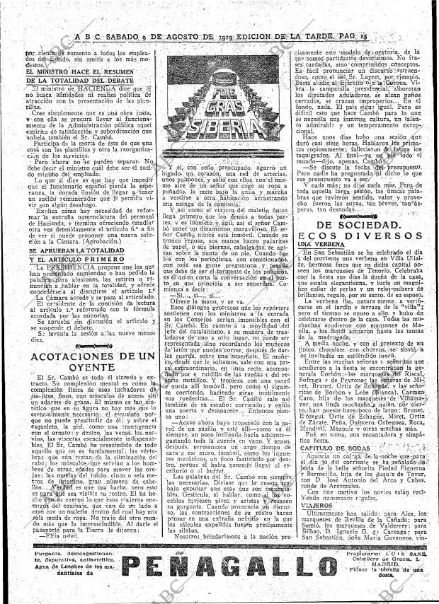 ABC MADRID 09-08-1919 página 15