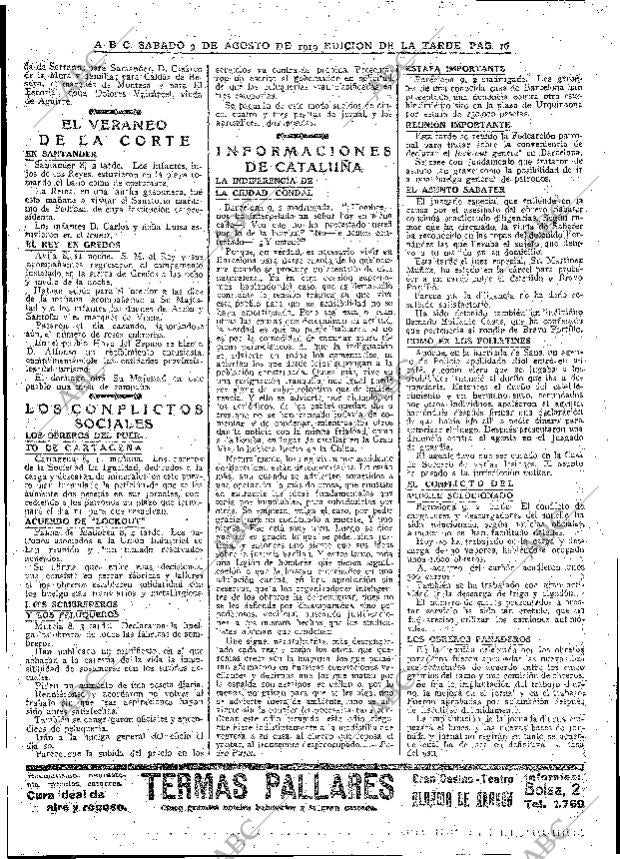 ABC MADRID 09-08-1919 página 16