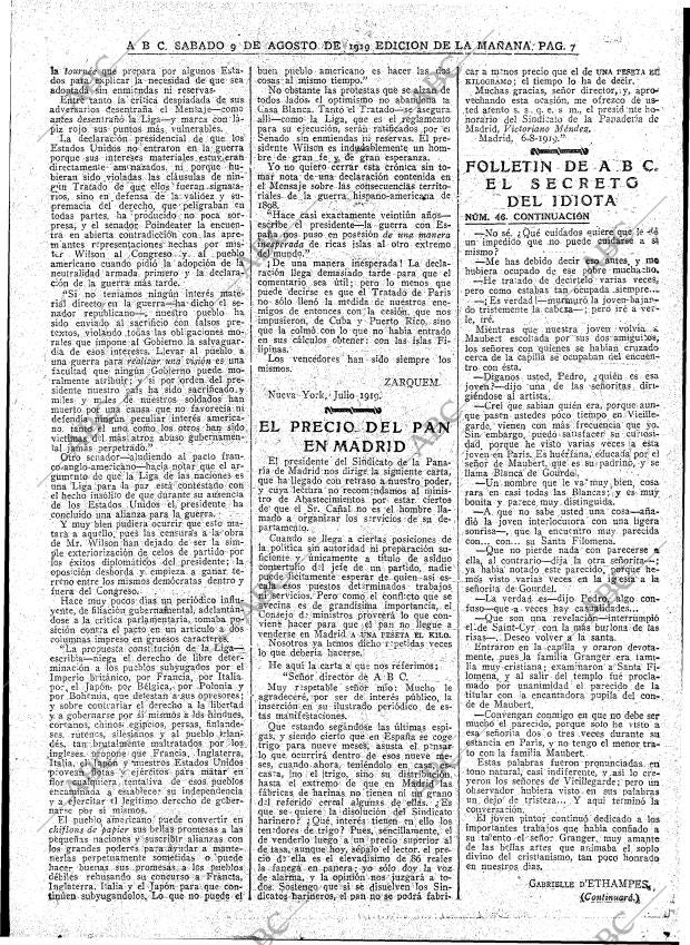 ABC MADRID 09-08-1919 página 7