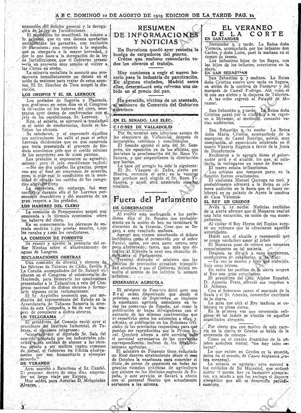 ABC MADRID 10-08-1919 página 11