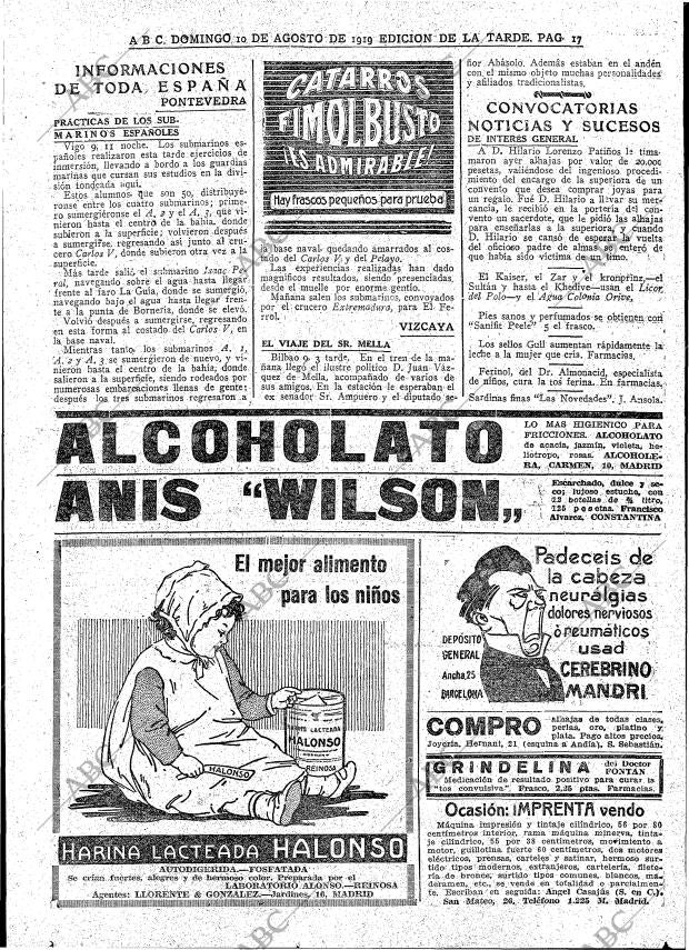 ABC MADRID 10-08-1919 página 17