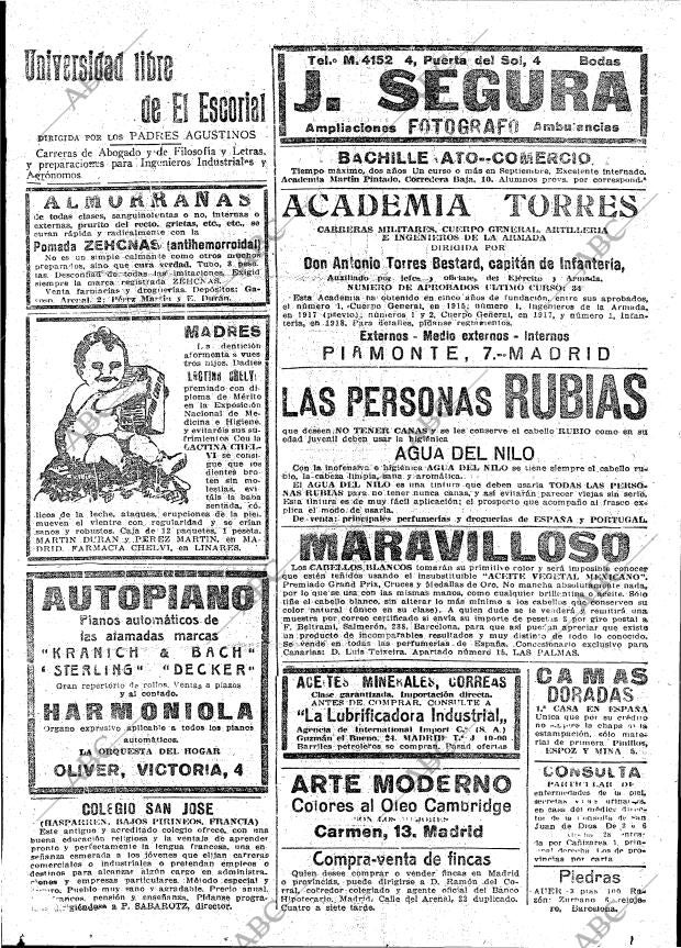ABC MADRID 10-08-1919 página 22