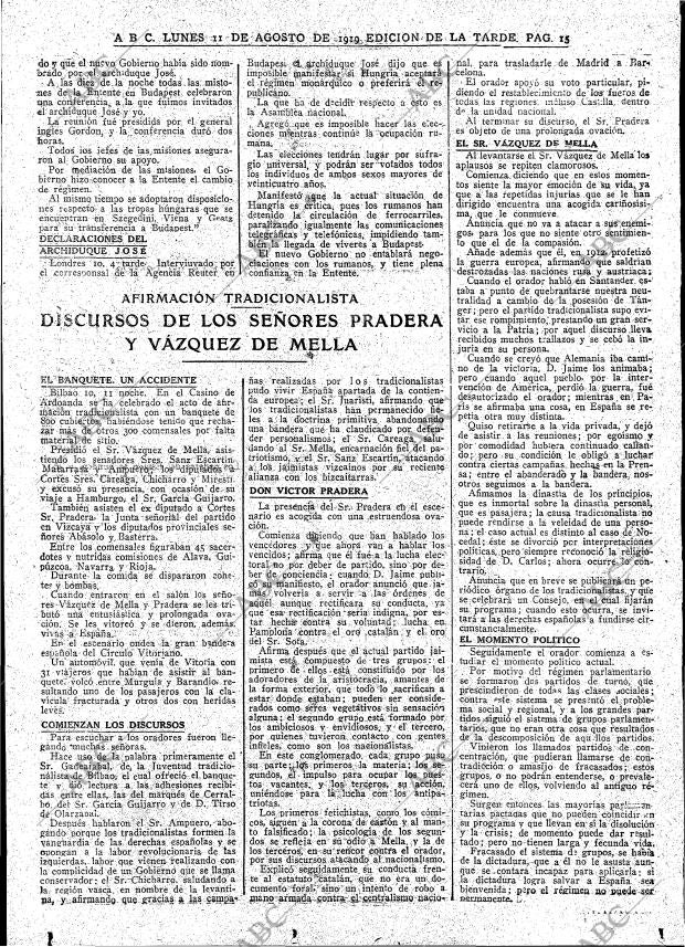 ABC MADRID 11-08-1919 página 15