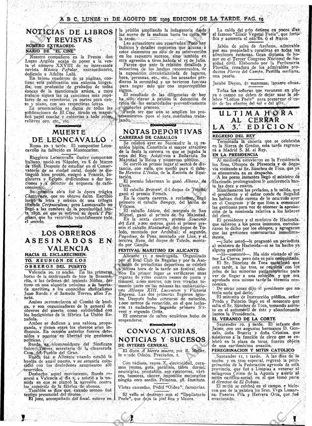 ABC MADRID 11-08-1919 página 19