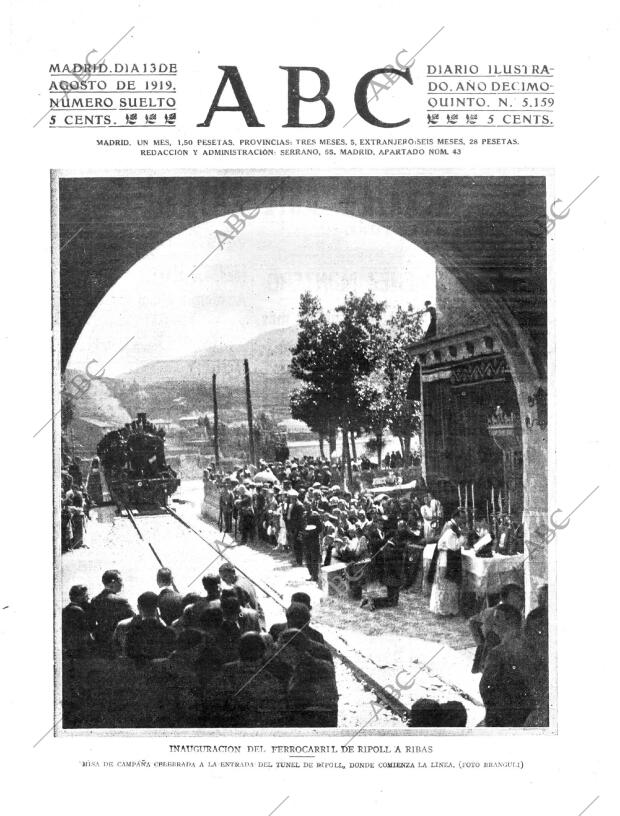 ABC MADRID 13-08-1919 página 1