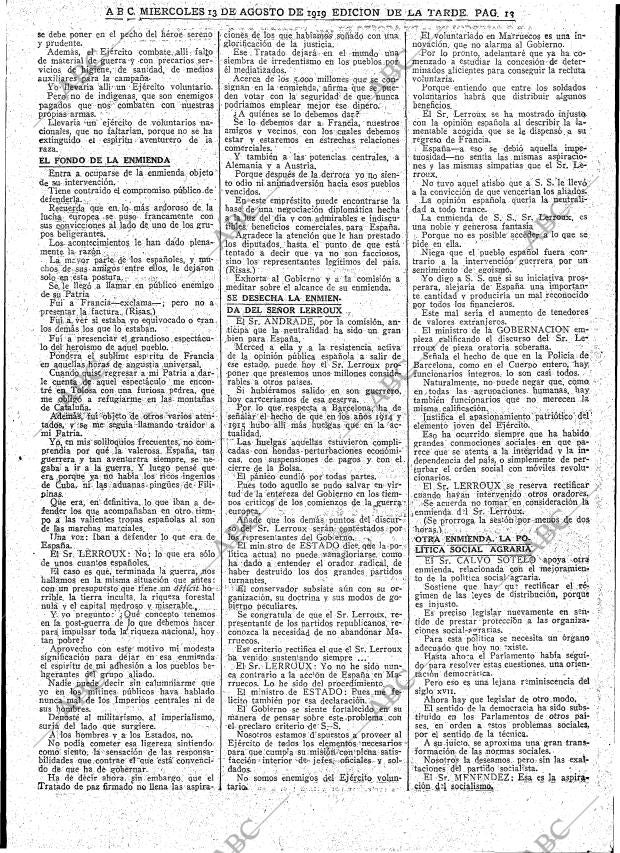 ABC MADRID 13-08-1919 página 13
