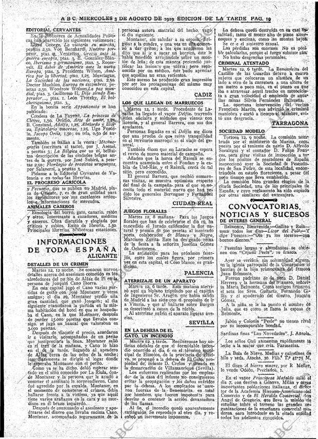 ABC MADRID 13-08-1919 página 19