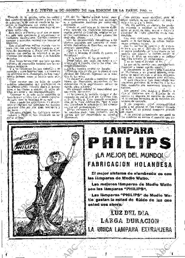 ABC MADRID 14-08-1919 página 12