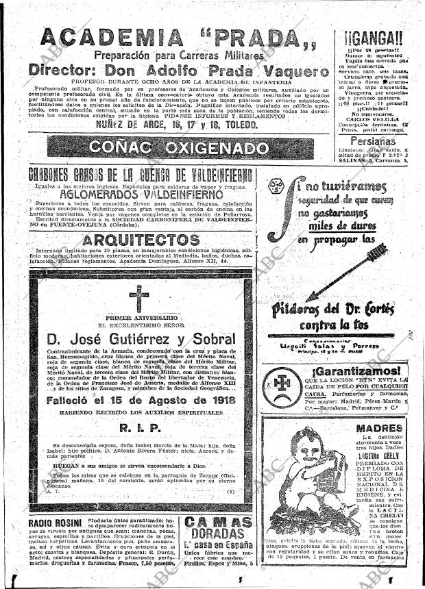 ABC MADRID 14-08-1919 página 22