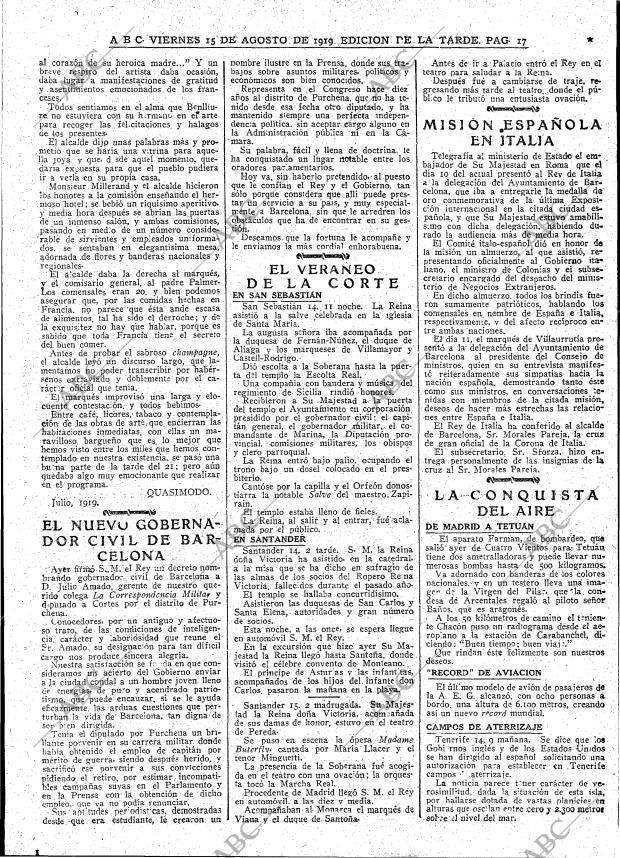 ABC MADRID 15-08-1919 página 17