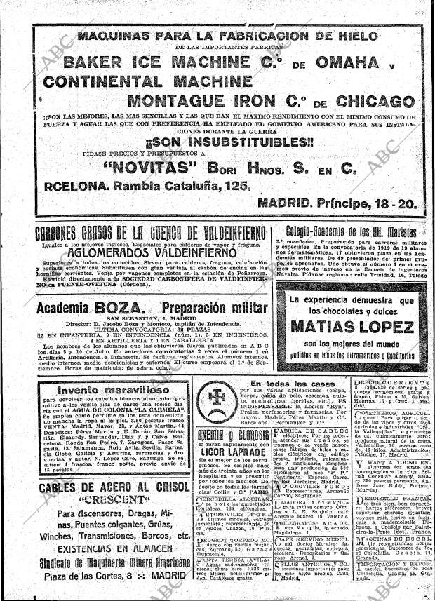 ABC MADRID 15-08-1919 página 19